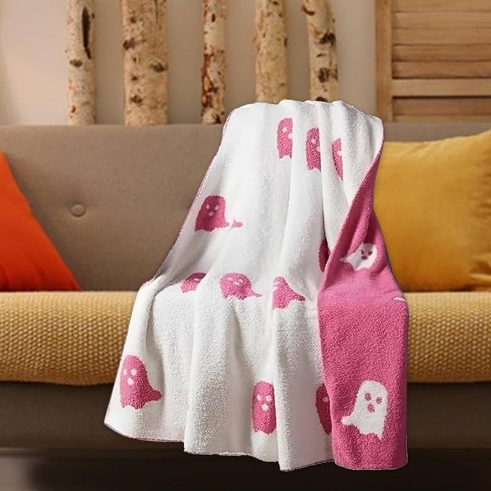 Halloween Pink ghost blanket Cupcakes & cashmere ghost blanket tiktok viral